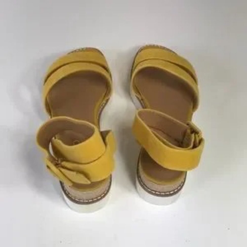 Franco Sarto Connolly Suede Ankle Strap Wedges - Picture 6 of 8